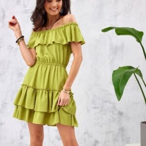 Sukienka Model LIM SUK0291 Limonka - Roco Fashion