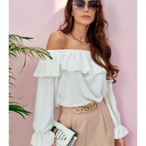 Bluzka Model EKR BLU0116 Ecru - Roco Fashion