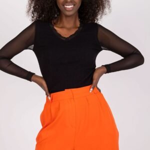 Bluzka Model RV-BZ-7839.88P Black - Rue Paris