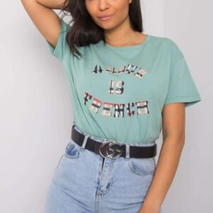 T-shirt Damski Model FA-TS-6892.88 Pistacja - Fancy