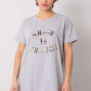 T-shirt Damski Model FA-TS-6892.88 Grey - Fancy