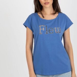 T-shirt Damski Model FA-TS-8515.46 Dark Blue - Fancy