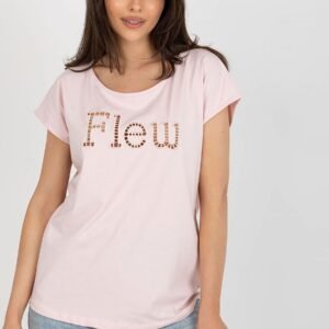 T-shirt Damski Model FA-TS-8515.46 Light Pink - Fancy