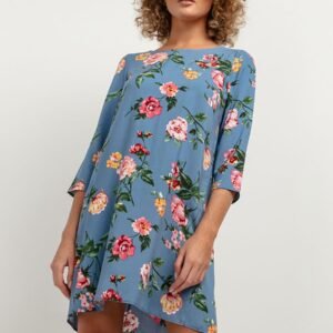 Sukienka Model T391/2 Big Flowers/Blue - Tessita