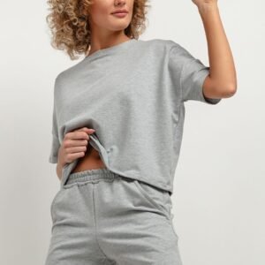 Bluzka Model T386/2 Light Grey - Tessita