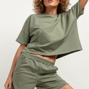 Szorty Damskie Model T385/8 Green - Tessita