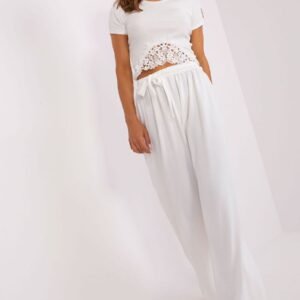 Spodnie Damskie Model TW-SP-BI-2086.24P Ecru - Och Bella