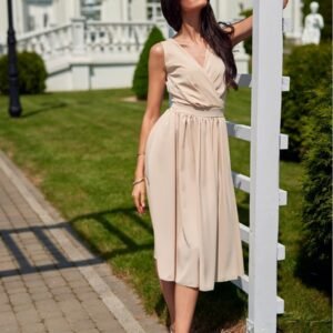 Sukienka Model Lily BEZ SUK0399 Beige - Roco Fashion