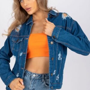 Kurtka Damska Model RO-KR-CKT-4006.16X Blue - Rue Paris