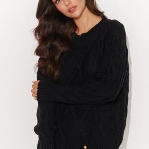 Sweter Damski Model NU_S93 Black - Numinou