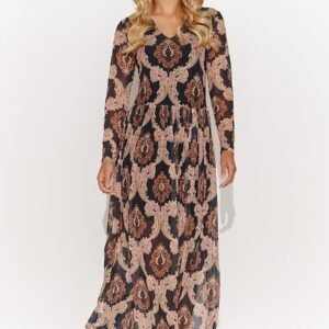 Sukienka Model M813 Siatka 48 - Makadamia