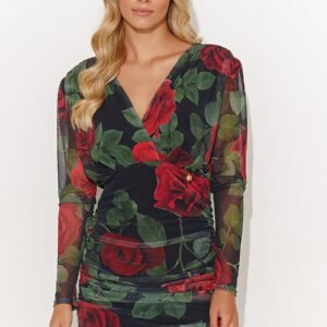 Sukienka Model M814 Siatka 49 - Makadamia