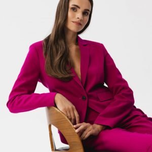 Marynarka Model S353 Śliwka - Stylove