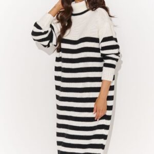 Sukienka Model NU_S98 Cream/Black - Numinou