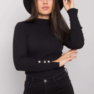 Bluzka Model RV-BZ-7317.64 Black - Rue Paris