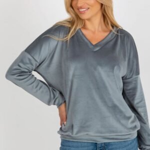 Bluza Damska Model RV-BL-8441.07P Grey/Blue - Relevance