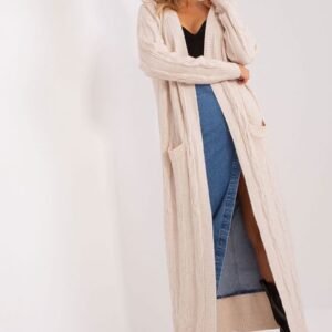 Sweter Kardigan Model AT-SW-2395.30 Light Beige - AT