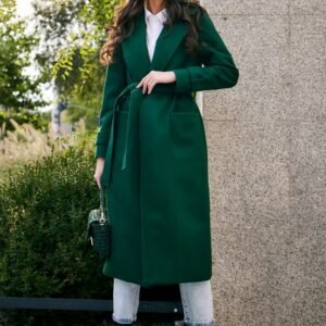 Płaszcz Damski Model Sovan ZIE PLA0035 Green - Roco Fashion