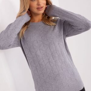 Sweter Damski Model AT-SW-232901.25X Grey - AT