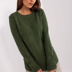 Sweter Damski Model AT-SW-232901.25X Khaki - AT