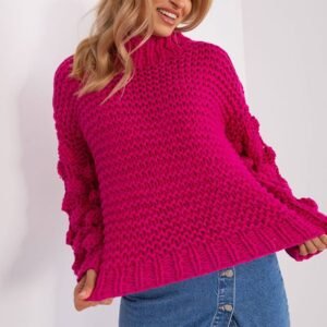 Sweter Damski Model AT-SW-2382.97P Fuksja - AT