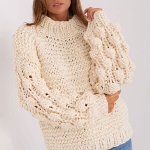 Sweter Damski Model AT-SW-2382.97P Light Beige - AT