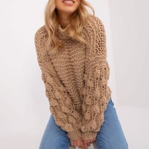Sweter Damski Model AT-SW-2382.97P Beige - AT
