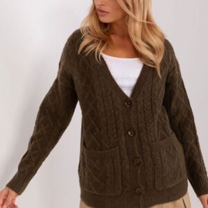 Sweter Damski Model AT-SW-2358.31 Khaki - AT