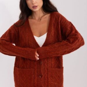 Sweter Damski Model AT-SW-2358.31 Dark Orange - AT