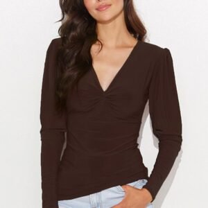 Bluzka Model NU461 Czekolada - Numinou