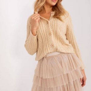 Sweter Damski Model AT-SW-2346-2.99P Beige - AT