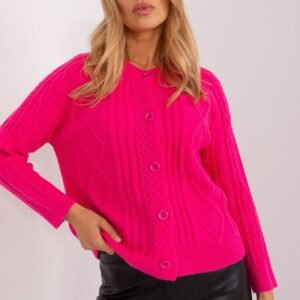 Sweter Damski Model AT-SW-2346-2.99P Dark Pink - AT