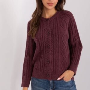 Sweter Damski Model AT-SW-2346-2.99P Dark Violet - AT