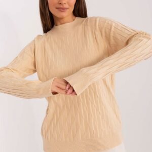 Sweter Damski Model AT-SW-2326.37X Beige - AT