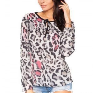 Bluzka Model Kornelia 6 Panterka/Black - Tessita